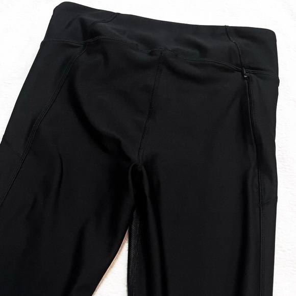 Under Armour Capri Leggings Heat Gear Black Gray Blue Small Pull On Athletic - Picture 7 of 7